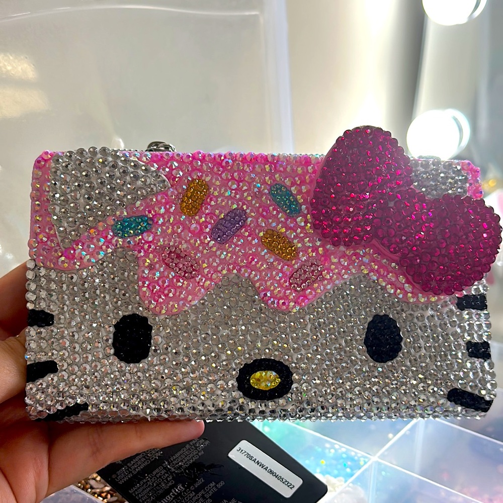 Hello kitty loungefly cupcake rhinestone wallet